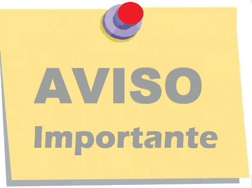 Aviso Importante